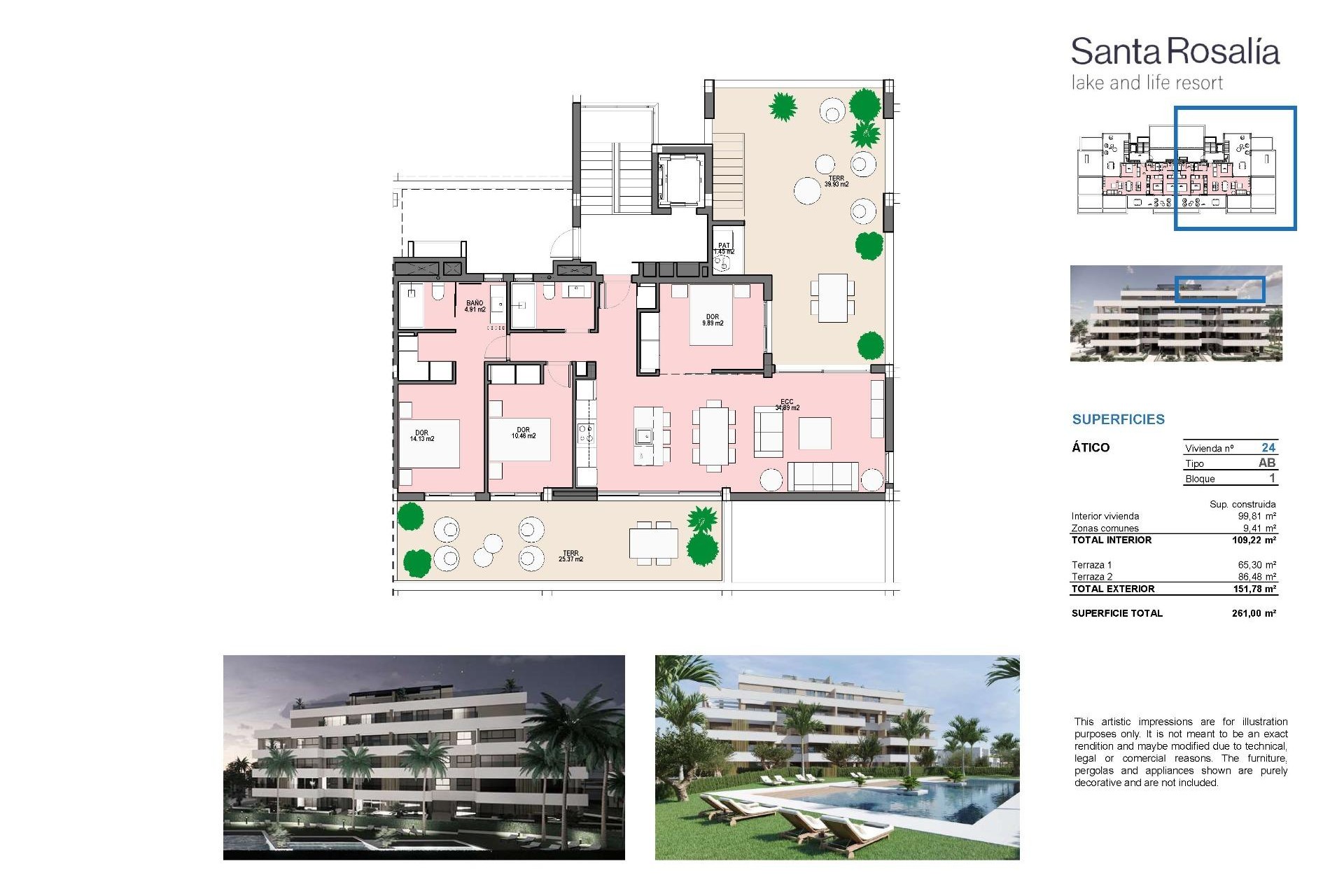 New Build - Apartment - Torre Pacheco - Santa Rosalia Lake And Life Resort