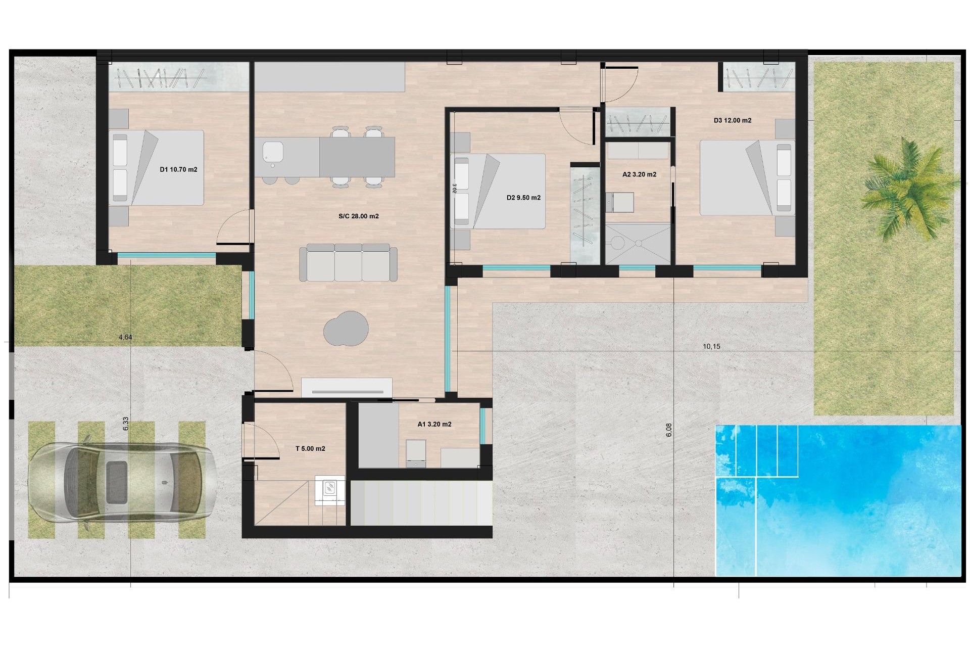 New Build - Villa - Torre Pacheco - Roldán