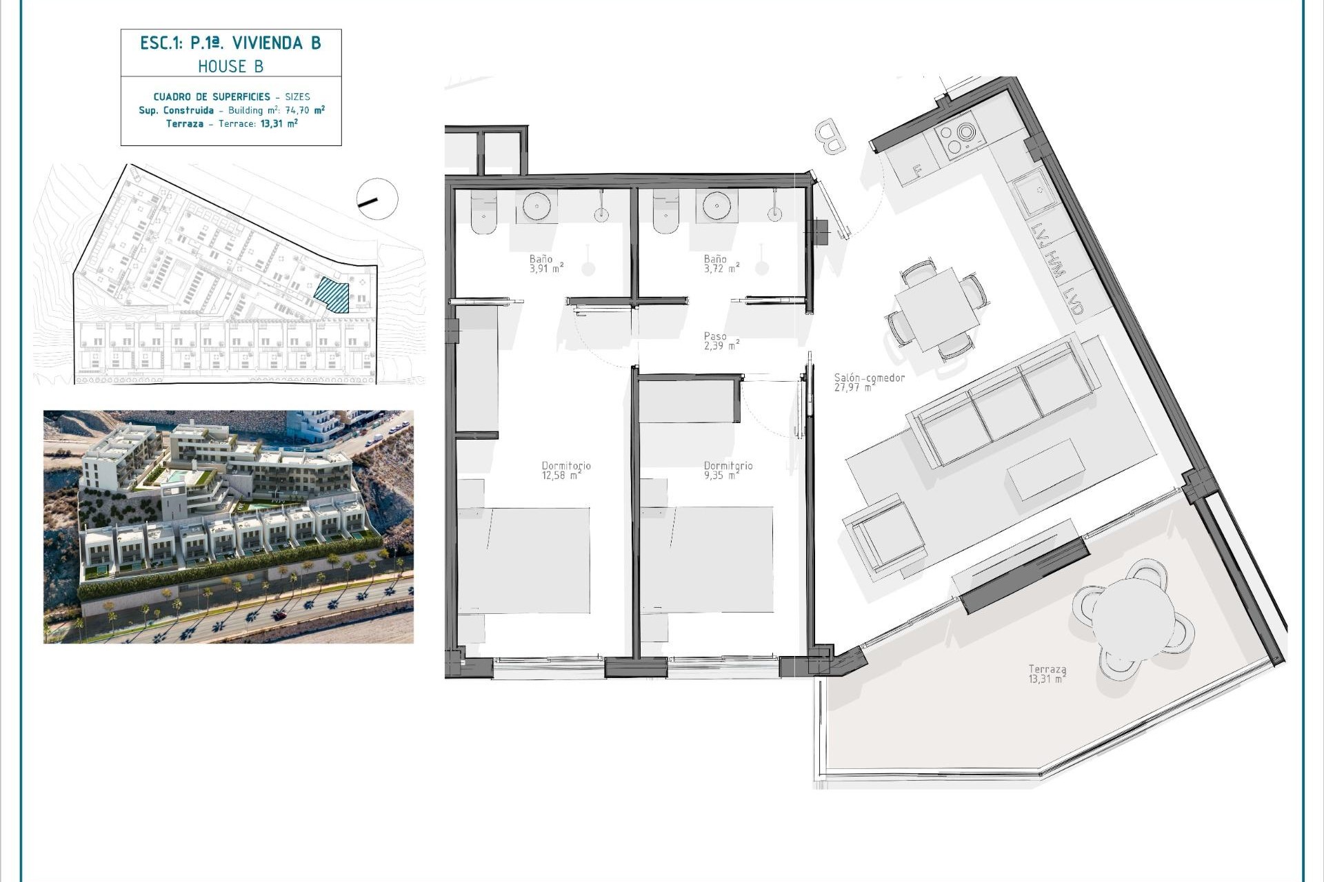 Nieuwbouw Woningen - Apartment - Aguilas - Playa del Hornillo