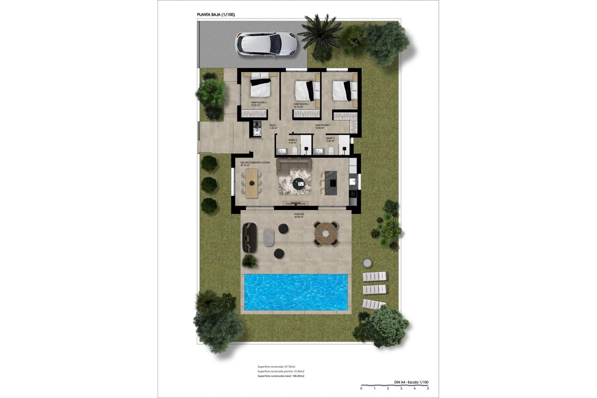 Nieuwbouw Woningen - Villa - Hondón de las Nieves - La Solana