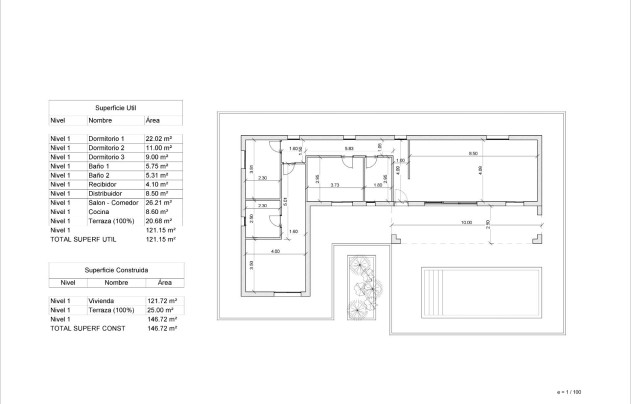 Obra nueva - Villa - Pinoso - Lel