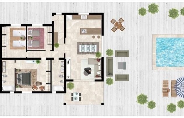 Nieuwbouw Woningen - Villa - Hondón de las Nieves - La Canalosa